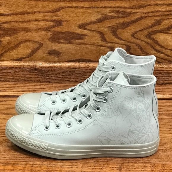 Converse CTAS Hi Pure Silver Mouse Shoes - Picture 1 of 7